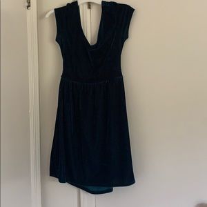 Green Velvet Urban Outfitters Dress